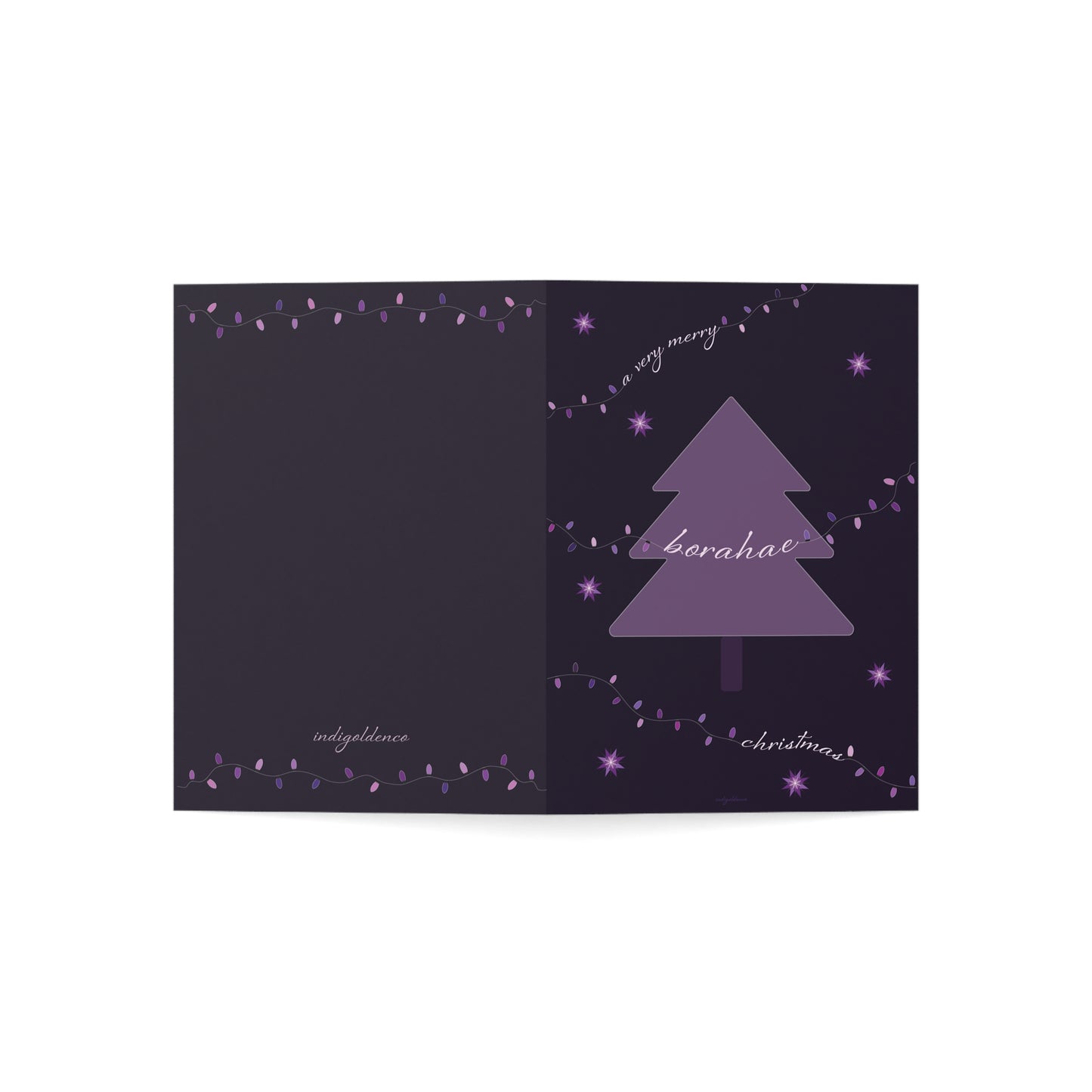 Borahae Christmas Card